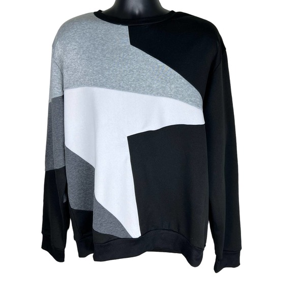 Amazon Other - Men's New Casual Patchwork Color Sweater Loose Casual Long Sleeve Top